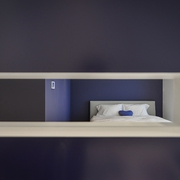蓝色质感简约住宅欣赏卧室局部
