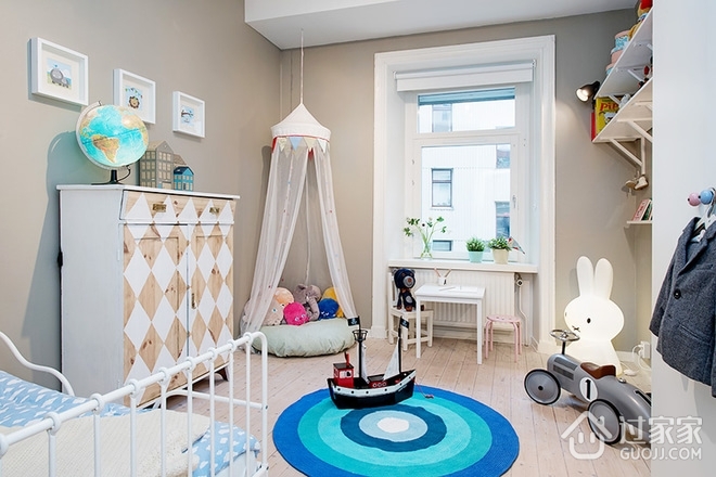 99平北欧舒适住宅欣赏儿童房设计