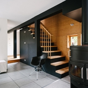 现代木屋住宅欣赏楼梯间