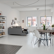 白色北欧76平住宅欣赏客厅设计