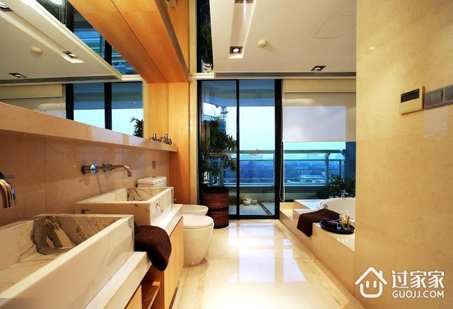 日式温馨复式住宅欣赏卫生间