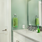 现代蓝色金典风格欣赏洗手间