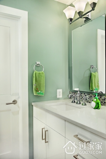 现代蓝色金典风格欣赏洗手间