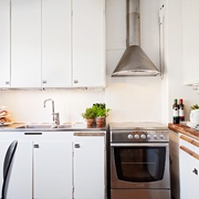 54平紧凑现代住宅欣赏厨房