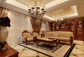欧式风格古典风住宅欣赏客厅设计