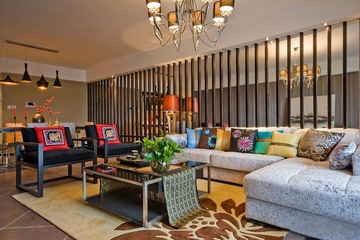 浪漫新中式东方空间欣赏客厅设计