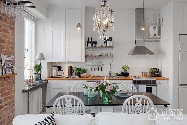 38平白色北欧住宅欣赏厨房
