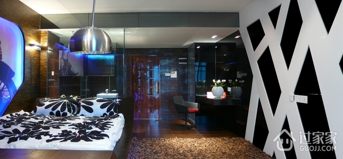现代简约公寓效果图卧室效果图
