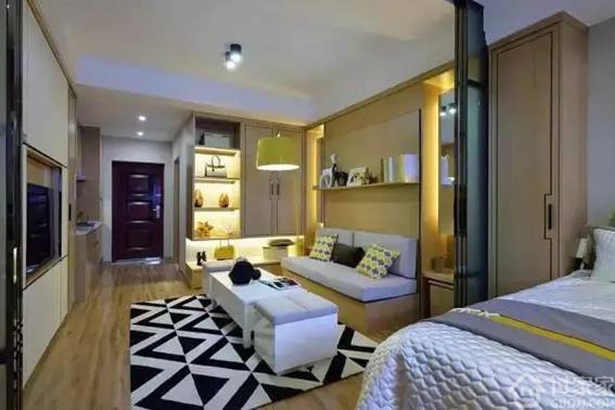 37平长条形单身公寓，灵活性超大的小户型设计!