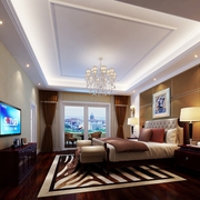 新中式风格住宅效果图欣赏卧室