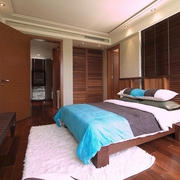稳重东南亚住宅欣赏卧室陈设设计