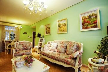 绿色美式环保两居欣赏客厅摆件
