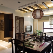 中式风格三室两厅欣赏客厅陈设
