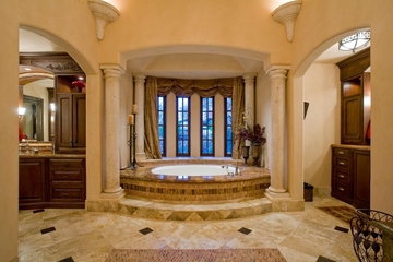 豪华美式别墅效果图浴缸