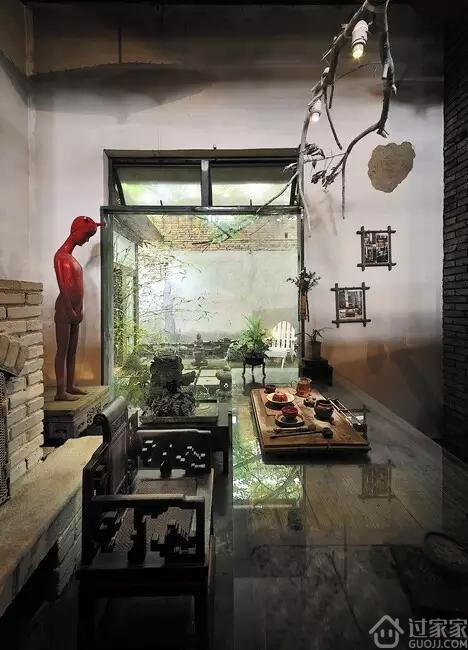 古风古色又时尚的茶馆设计 中式风格loft茶室