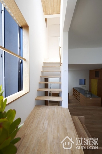 日式原装极简住宅欣赏过道设计图