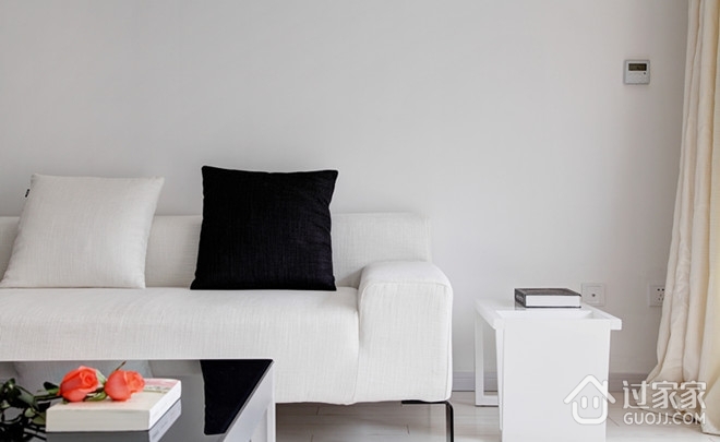 现代白色朴素设计欣赏客厅陈设