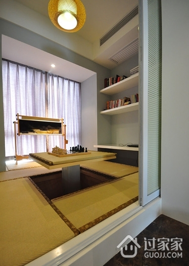 110平静谧新中式住宅欣赏茶室
