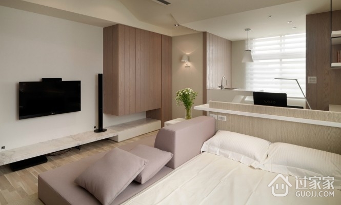 62平单身公寓设计，小空间就该这样利用！