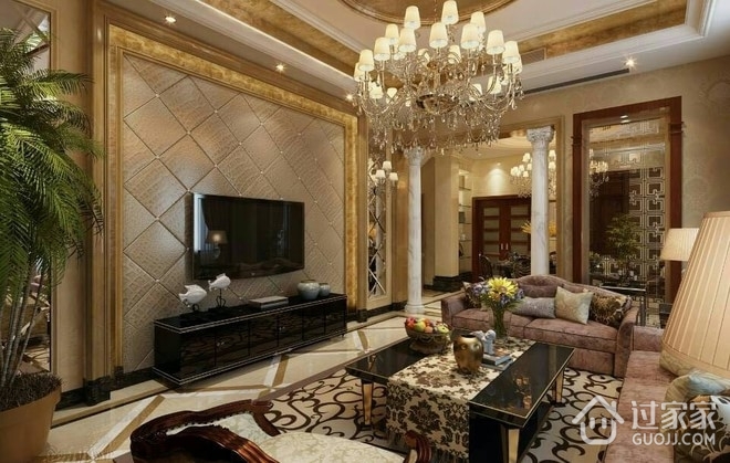 欧式古典大宅设计欣赏客厅