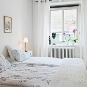 76平演绎白色现代住宅欣赏卧室