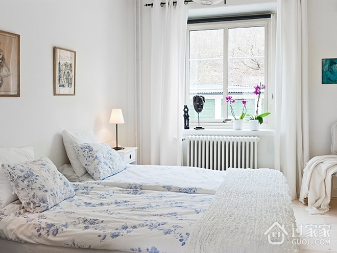 76平演绎白色现代住宅欣赏卧室