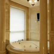 欧式风复式别墅效果浴缸