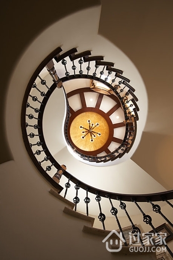 美式风格别墅装修设计效果图楼梯
