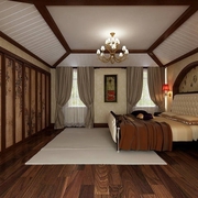 112平新中式风格住宅欣赏卧室