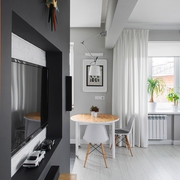 白色现代北欧舒适住宅欣赏过道效果