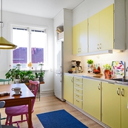 缤纷色彩单身公寓欣赏厨房