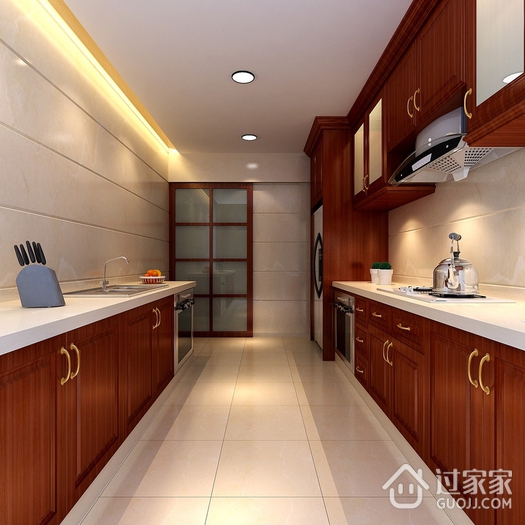 新中式风格三居住宅欣赏厨房