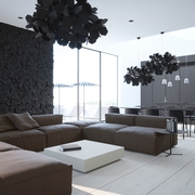 极简主义现代公寓欣赏客厅设计