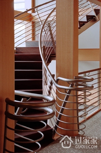 美式古典设计效果图楼梯