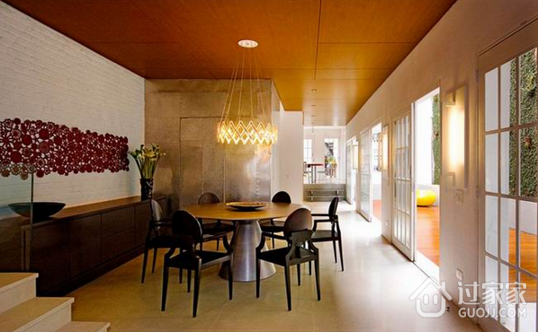 128平现代复式住宅欣赏餐厅设计