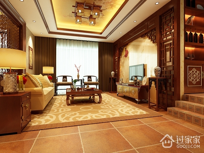 中式古典住宅欣赏客厅陈设
