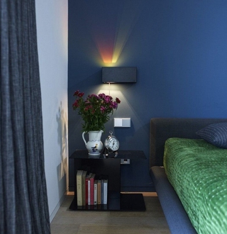 灰色空间现代住宅欣赏卧室灯饰