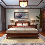 中式装饰效果图设计套图卧室