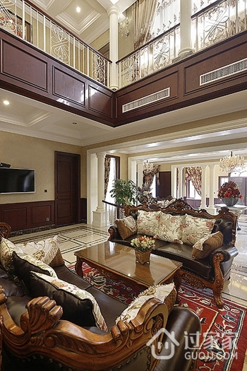 纯正奢华美式别墅欣赏客厅设计