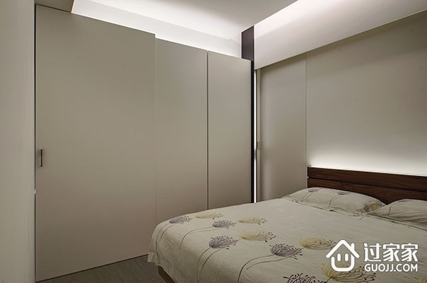 现代设计风格住宅效果套图卧室过道