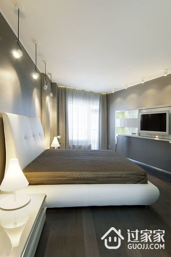 现代白色精致住宅欣赏卧室