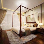 中式风格雅致三居欣赏卧室效果