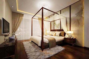 中式风格雅致三居欣赏卧室效果