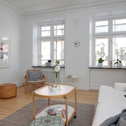 57平白色北欧一居欣赏客厅设计