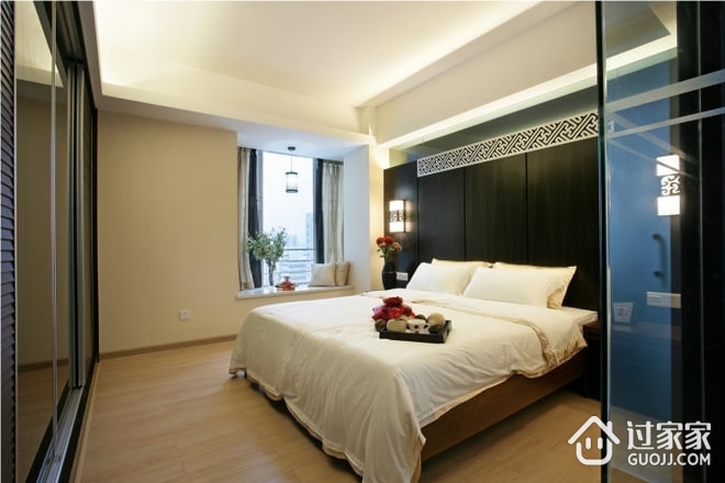 98平新中式住宅欣赏卧室效果