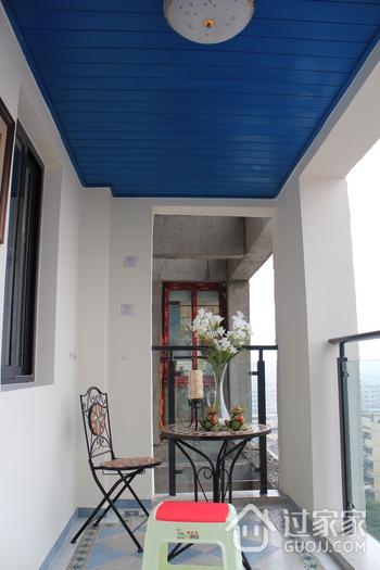 89平地中海样板房欣赏阳台设计
