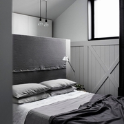 白色质感现代别墅欣赏卧室效果