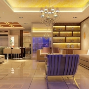 107平欧式风格住宅欣赏客厅设计