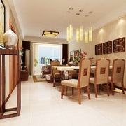 93平温馨东南亚风格住宅欣赏餐厅设计