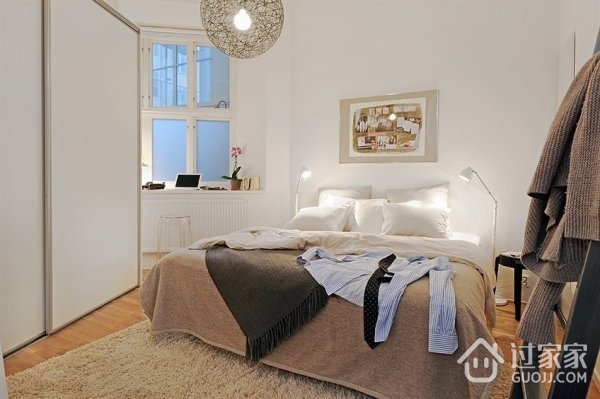 白色格调现代住宅欣赏卧室效果